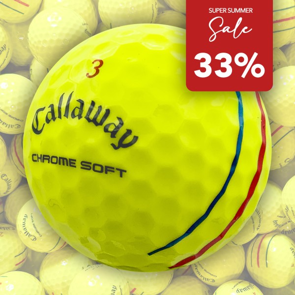 50 CALLAWAY CHROME SOFT TRIPLE TRACK GEEL LAKEBALLS - BIRDIE SELECT