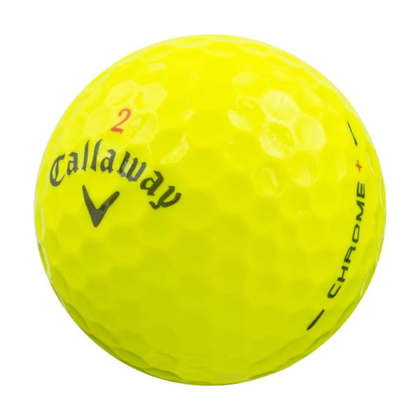 Callaway HEX Chrome Plus Yellow Lake Balls