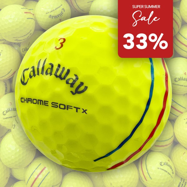 50 CALLAWAY CHROME SOFT X TRIPLE TRACK GEEL LAKEBALLS - BIRDIE SELECT