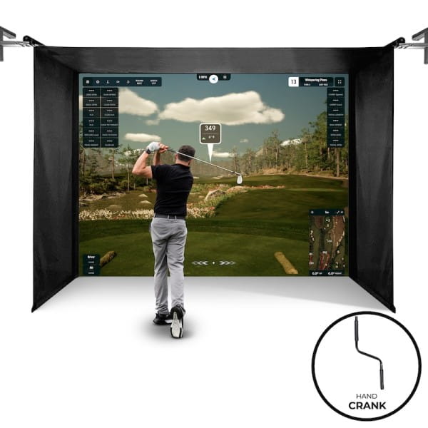 The SportScreen Vanish Series® – Einfahrbare Golf Simulator Kabine
