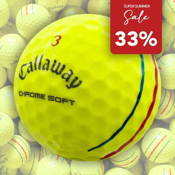 50 CALLAWAY CHROME SOFT TRIPLE TRACK GEEL LAKEBALLS - PAR SELECT