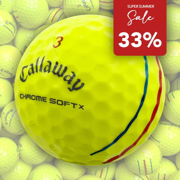 50 CALLAWAY CHROME SOFT X TRIPLE TRACK GEEL LAKEBALLS - PAR SELECT