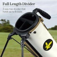 Bolsa de Golf LYLE & SCOTT con Soporte, Correas Dobles y Bolsillo Térmico