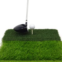 ON PAR Tapis de Frappe Tri-Turf et tee en caoutchouc – Entraînement Réaliste sur Trois Surfaces
