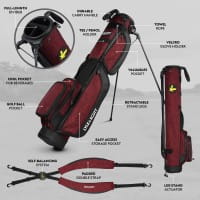Bolsa de Golf LYLE & SCOTT con Soporte, Correas Dobles y Bolsillo Térmico
