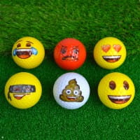 Emoji 6er Golfball-Set