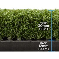 SIM SPACE Tee Turf Golf Mat 150 cm x 150 cm – Tapis de Frappe pour Améliorer Votre Jeu de Golf