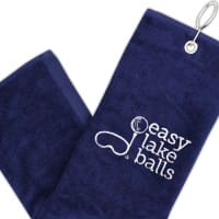 Easy Lakeballs Serviette de Golf en Coton avec Mousqueton – Élégante et Pratique