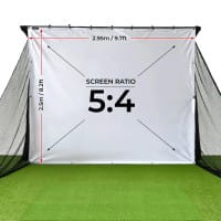 SimSpace Golf Afslagnet Impact Screen – 2,9 m x 2,5 m + 20 spanlijnen