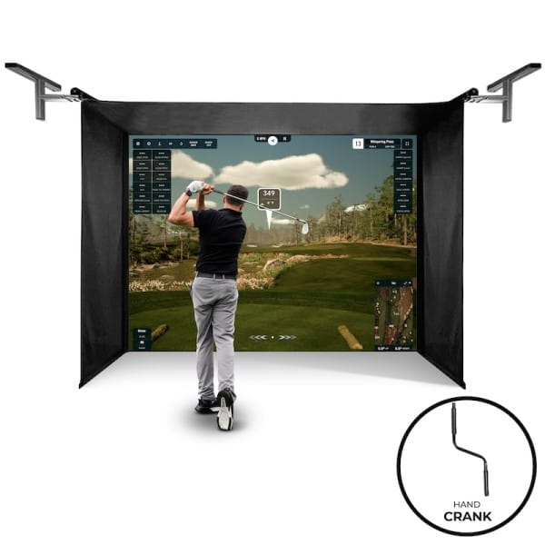 The SportScreen Vanish Series® – Einfahrbare Golf Simulator Kabine
