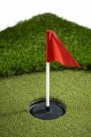 HANSEATIC GOLF Draagbare Puttinggreen 5 m² met 2 Holes en Ballenstop