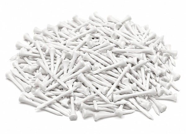 Silverline Houten Golf Tees - 100 Tees, 2 3/4" (70mm)