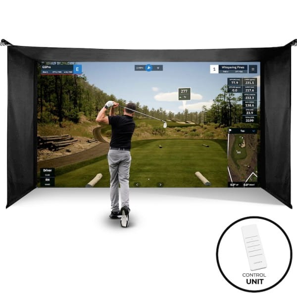 The SportScreen Vanish Series® – Einfahrbare Golf Simulator Kabine