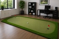 HANSEATIC GOLF Draagbare Puttinggreen 5 m² met 2 Holes en Ballenstop