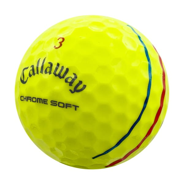 Callaway Chrome Soft Triple Track Yellow lake Balls