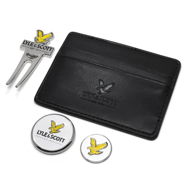 LYLE & SCOTT Links Elite Players Pack – Porte-Carte, Marqueur Magnétique et Outil Pitch Premium