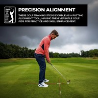 PGA TOUR Pro-uitlijnstokken – Golftrainingshulpmiddel
