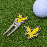 LYLE & SCOTT Premium Porte-carte de score - Coffret Cadeau Golf Porte-Carte, Marqueur et Outil Pitch