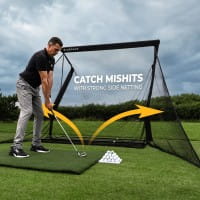SIMSPACE Breites Deluxe Home Golf Abschlagnetz (3,05m)