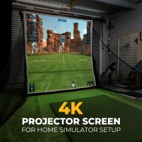 SimSpace Golf Afslagnet Impact Screen – 2,9 m x 2,5 m + 20 spanlijnen