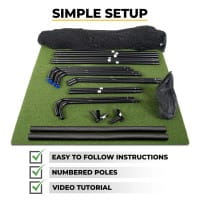 SIMSPACE Breites Deluxe Home Golf Abschlagnetz (3,05m)