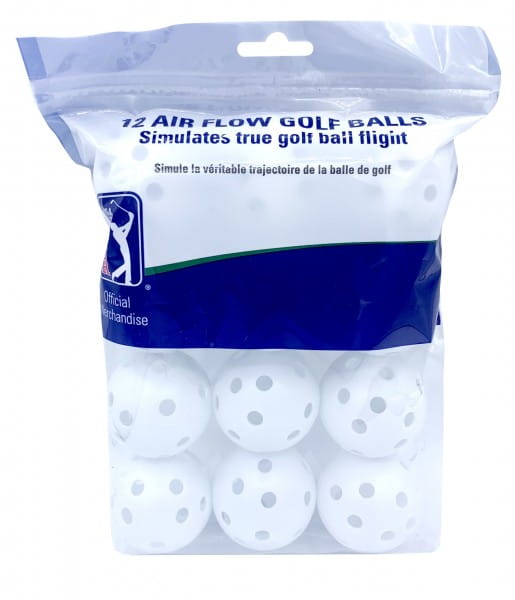 12 Air Flow Golf Balls Weiss