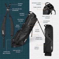 EL CAMINO Carry Bag – Sac de Golf Ultra-Léger 1,7 kg, Séparateur 4 Compartiments, Étanche avec Sangles Ergonomiques - SUNDAY GOLF BAG
