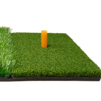 ON PAR Tapis de Frappe Tri-Turf et tee en caoutchouc – Entraînement Réaliste sur Trois Surfaces