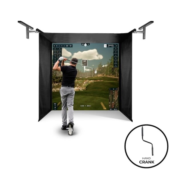 The SportScreen Vanish Series® – Einfahrbare Golf Simulator Kabine