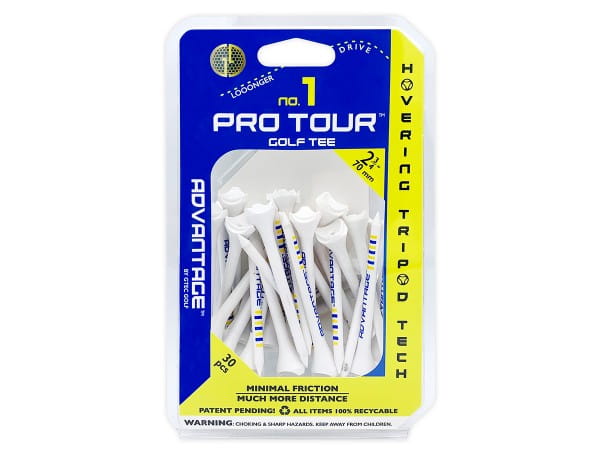 Pro Tour Golf Tees aus Kunststoff - 30 Tees, 70 mm (2 3/4")