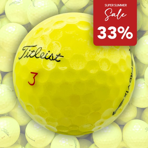 50 TITLEIST PRO V1X GEEL LAKEBALLS - PAR SELECT