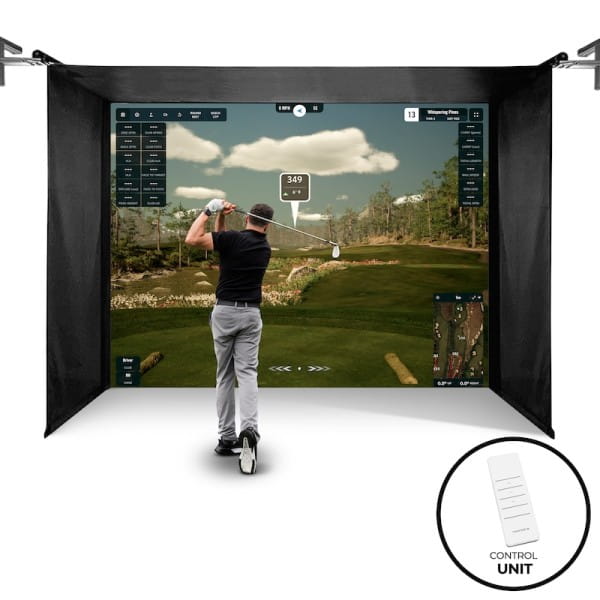 The SportScreen Vanish Series® – Einfahrbare Golf Simulator Kabine