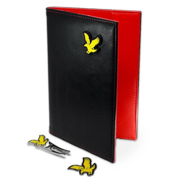 LYLE & SCOTT Premium Porte-carte de score - Coffret Cadeau Golf Porte-Carte, Marqueur et Outil Pitch