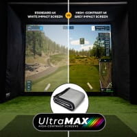 Cabine de Simulation de Golf SIMSPACE - Écran UltraMAX GRIS PRO à contraste élevé
