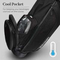 Bolsa de Golf LYLE & SCOTT con Soporte, Correas Dobles y Bolsillo Térmico