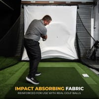 SimSpace Golf Afslagnet Impact Screen – 2,9 m x 2,5 m + 20 spanlijnen