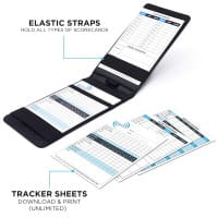 ME AND MY GOLF Premium Scorecard Holder & Stat Sheet